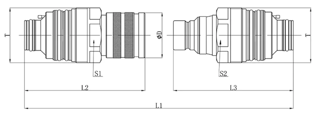 BOBCAT 4615 coupling dimensional drawing